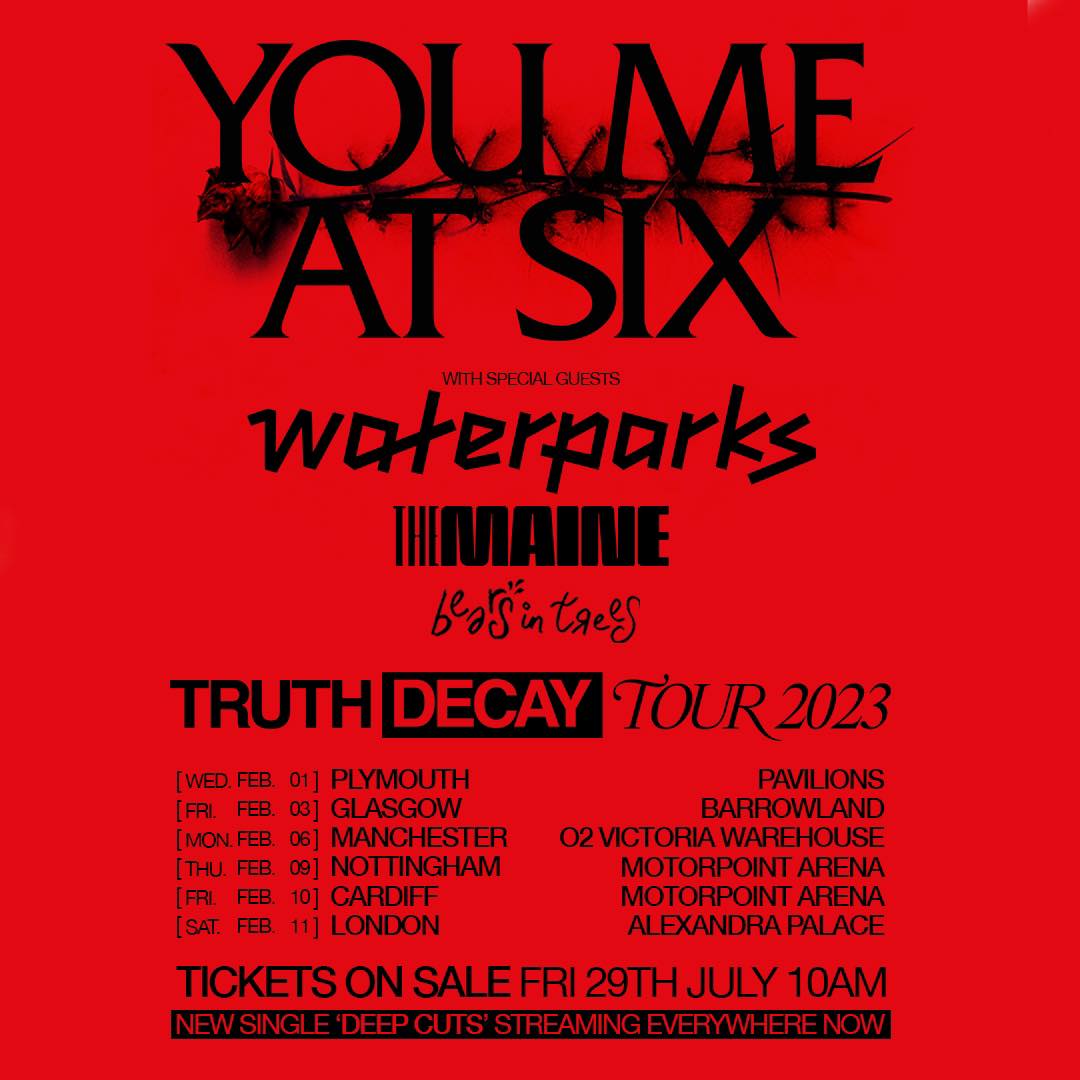 You Me At Six Announce Truth Decay UK Tour For February 2023 Stereoboard